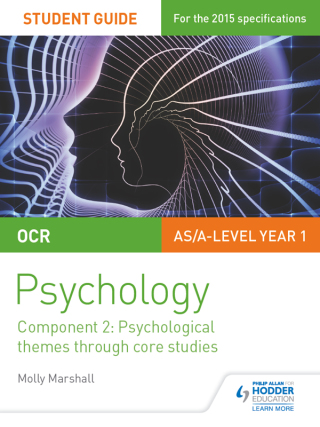 Cover image: OCR Psychology Student Guide 2: Component 2: Psychological themes through core studies 9781471844218