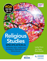 Cover image: AQA GCSE (9-1) Religious Studies Specification A Christianity, Islam, Judaism and the Religious, Philosophical and Ethical Themes 9781471866869