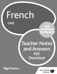 Cover image: French for Common Entrance One Teacher Notes & Answers 9781471867217