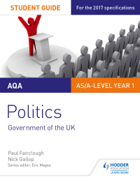 Cover image: AQA AS/A-level Politics Student Guide 1: Government of the UK 9781471892943