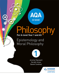 Cover image: AQA A-level Philosophy Year 1 and AS 9781510400252