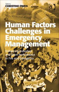 Titelbild: Human Factors Challenges in Emergency Management 9781409453055