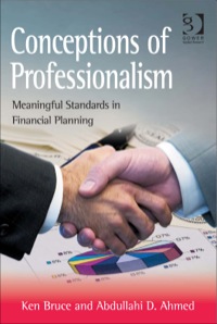 Cover image: Conceptions of Professionalism: Meaningful Standards in Financial Planning 9781472412508