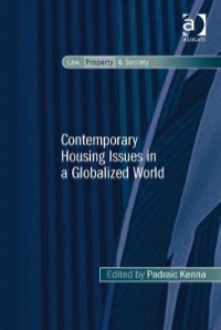 Cover image: Contemporary Housing Issues in a Globalized World 9781472415370