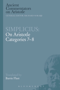 Imagen de portada: Simplicius: On Aristotle Categories 7-8 1st edition 9781472557346