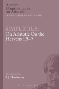 Cover image: Simplicius: On Aristotle On the Heavens 1.5-9 1st edition 9781472557421