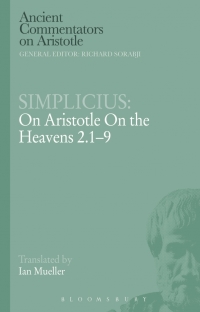 Cover image: Simplicius: On Aristotle On the Heavens 2.1-9 1st edition 9781472557414