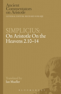 表紙画像: Simplicius: On Aristotle On the Heavens 2.10-14 1st edition 9781472558121