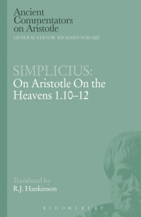 Imagen de portada: Simplicius: On Aristotle On the Heavens 1.10-12 1st edition 9781472557438