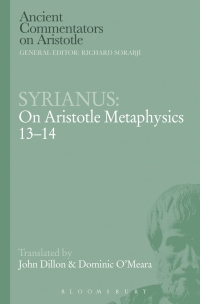 Imagen de portada: Syrianus: On Aristotle Metaphysics 13-14 1st edition 9781472558145