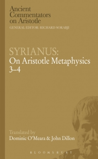 Cover image: Syrianus: On Aristotle Metaphysics 3-4 1st edition 9781472558176