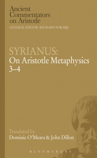 Titelbild: Syrianus: On Aristotle Metaphysics 3-4 1st edition 9781472558176