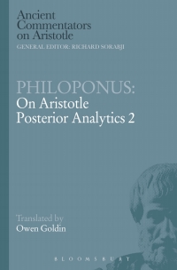Cover image: Philoponus: On Aristotle Posterior Analytics 2 1st edition 9781472557834