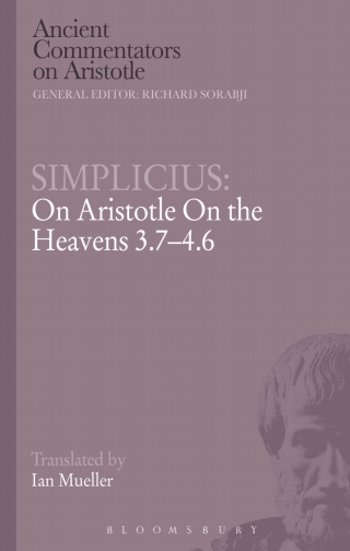 Cover image: Simplicius: On Aristotle On the Heavens 3.7-4.6 1st edition 9781472557858