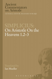 Immagine di copertina: Simplicius: On Aristotle On the Heavens 1.2-3 1st edition 9781472557919