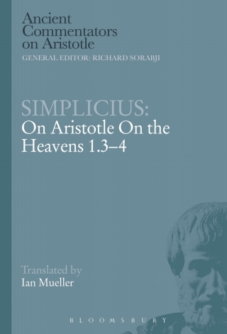 Cover image: Simplicius: On Aristotle On the Heavens 1.3-4 1st edition 9781472557957
