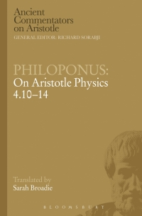 Cover image: Philoponus: On Aristotle Physics 4.10-14 1st edition 9781472557964