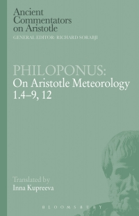 Cover image: Philoponus: On Aristotle Meteorology 1.4-9, 12 1st edition 9781472558206