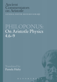 Cover image: Philoponus: On Aristotle Physics 4.6-9 1st edition 9781472539168