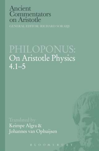 Cover image: Philoponus: On Aristotle Physics 4.1-5 1st edition 9781472558008