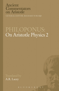 Imagen de portada: Philoponus: On Aristotle Physics 2 1st edition 9781472558039