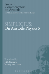 Cover image: Simplicius: On Aristotle Physics 5 1st edition 9781472558466
