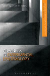 Titelbild: Advances in Experimental Epistemology 1st edition 9781474257053