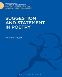 Titelbild: Suggestion and Statement in Poetry 1st edition 9781472507990