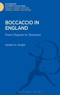 Cover image: Boccaccio in England 1st edition 9781472507341