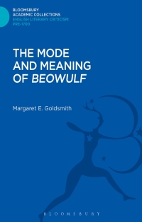 Imagen de portada: The Mode and Meaning of 'Beowulf' 1st edition 9781472508720