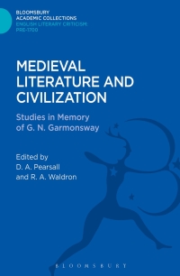 Cover image: Medieval Literature and Civilization 1st edition 9781472513991