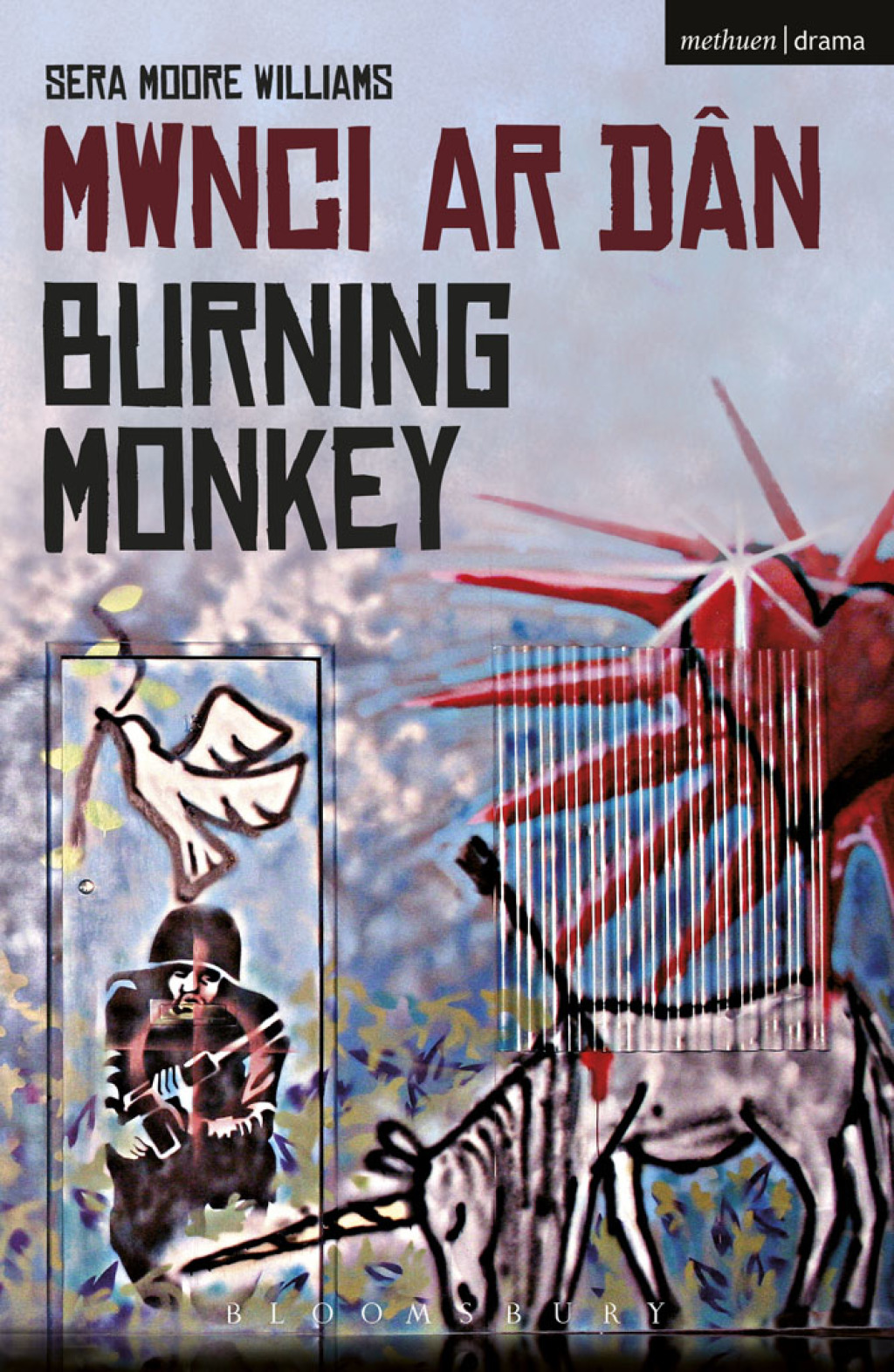 Burning Monkey Mwnci ar Dan 1st Edition