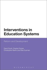 Imagen de portada: Interventions in Education Systems 1st edition 9781474293563