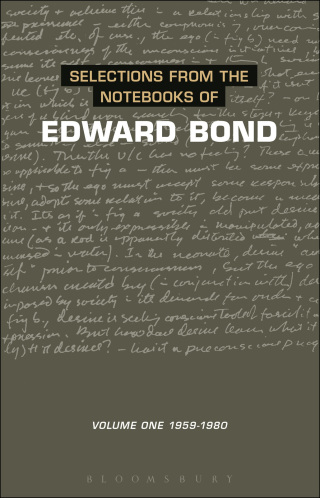 Cover image: Selections from the Notebooks Of Edward Bond 1st edition 9780413730206