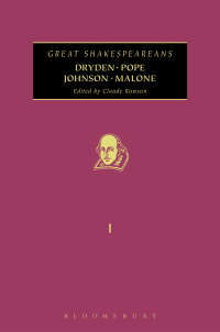 Titelbild: Dryden, Pope, Johnson, Malone 1st edition 9780826420862