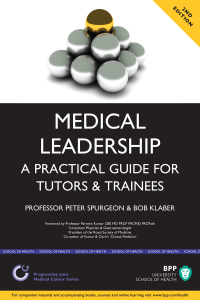 Titelbild: Medical Leadership: A Practical Guide for Tutors and Trainees 2nd edition