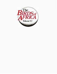 Titelbild: The Birds of Africa: Volume VI 1st edition 9781408190579