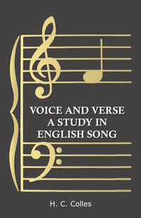 Cover image: Voice and Verse - A Study in English Song 9781473331051