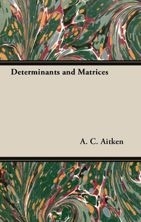 Cover image: Determinants and Matrices 9781447457527