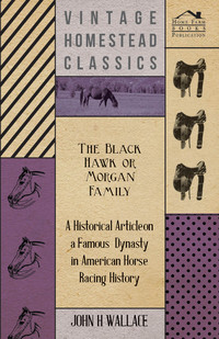 Imagen de portada: The Black Hawk or Morgan Family - A Historical Article on a Famous Dynasty in American Horse Racing History 9781447414650