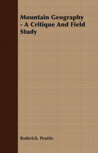 Cover image: Mountain Geography - A Critique And Field Study 9781406738810