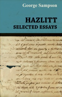 Cover image: Hazlitt - Selected Essays 9781446521403