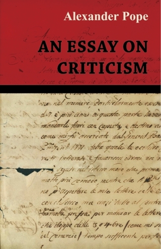 Cover image: An Essay on Criticism 9781473323841