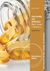 Cover image: Intervention and Reflection: Basic Issues in Bioethics, Concise Edition 1st edition 9781285071527