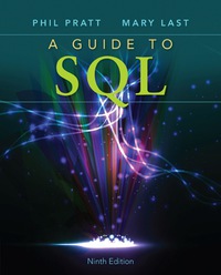 Cover image: A Guide to SQL 9th edition 9781111527273