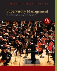 Cover image: Supervisory Management 9th edition 9781285063003