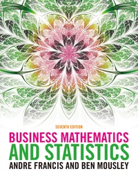 Cover image: Business Mathematics and Statistics 7th edition 9781473706071