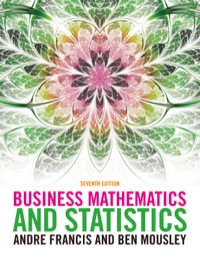 Cover image: Business Mathematics & Statistics 7th edition 9781408083154