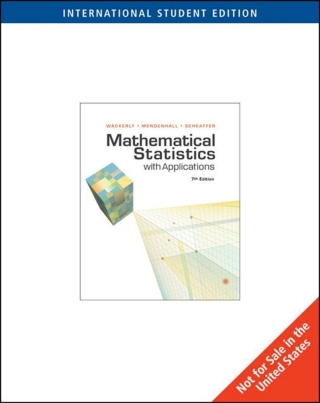 Cover image: Mathematical Statistics with Applications, International Edition 7th edition 9780495385080