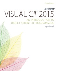 Cover image: Microsoft® Visual C# 2015 6th edition 9781285860237